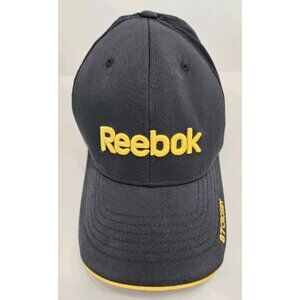 Reebok 87 Crosby Cap Hat Size Small/Medium‎ Black And Yellow